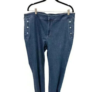 - J.Jill York Bootcut Jeans Dark Blue Wash Size 20, New With Tags